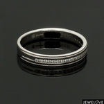 Load image into Gallery viewer, Designer Half Eternity &amp; Plain Platinum Couple Rings JL PT 524
