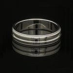 Load image into Gallery viewer, Designer Half Eternity &amp; Plain Platinum Couple Rings JL PT 524
