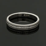 Load image into Gallery viewer, Designer Half Eternity &amp; Plain Platinum Couple Rings JL PT 524
