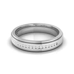 Load image into Gallery viewer, Designer Half Eternity &amp; Plain Platinum Couple Rings JL PT 524
