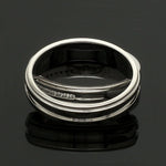 Load image into Gallery viewer, Designer Half Eternity &amp; Plain Platinum Couple Rings JL PT 524

