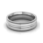 Load image into Gallery viewer, Designer Half Eternity &amp; Plain Platinum Couple Rings JL PT 524
