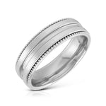 Load image into Gallery viewer, Designer Half Eternity &amp; Plain Platinum Couple Rings JL PT 524
