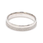Load image into Gallery viewer, Designer Half Rough Texture Japanese Platinum Love Bands with JL PT 1023
