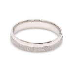 Load image into Gallery viewer, Designer Half Rough Texture Japanese Platinum Love Bands with JL PT 1023

