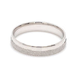 Load image into Gallery viewer, Designer Half Rough Texture Japanese Platinum Love Bands with JL PT 1023
