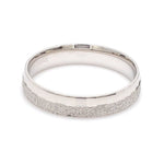 Load image into Gallery viewer, Designer Half Rough Texture Japanese Platinum Love Bands with JL PT 1023
