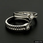 Load image into Gallery viewer, Designer Heart Platinum Love Bands JL PT 922
