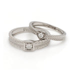 Load image into Gallery viewer, Designer Heart Platinum Love Bands JL PT 922

