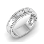 Load image into Gallery viewer, Designer Men's Platinum Wedding Ring with Diamonds JL PT 6742
