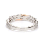 Load image into Gallery viewer, Designer Plain Platinum &amp; Rose Gold Love Bands JL PT 910
