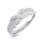 Load image into Gallery viewer, Designer Platinum Couple Rings for Him &amp; Her JL PT 536

