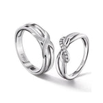 Load image into Gallery viewer, Designer Platinum Couple Rings for Him &amp; Her JL PT 536
