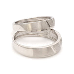 Load image into Gallery viewer, Designer Platinum Couple Rings with Diamonds JL PT 1125
