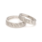 Load image into Gallery viewer, Designer Platinum Couple Rings with Diamonds JL PT 1125
