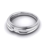 Load image into Gallery viewer, Designer Platinum Couple Rings with Single Diamonds JL PT 525
