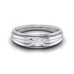 Load image into Gallery viewer, Designer Platinum Couple Rings with Single Diamonds JL PT 525
