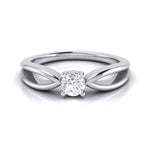 Load image into Gallery viewer, Designer Platinum Couple Rings with Single Diamonds JL PT 525
