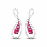 Load image into Gallery viewer, Designer Platinum Set with Diamond &amp; Ruby for Women JL PT PE NL8523R   Jewelove.US
