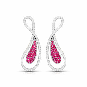 Designer Platinum Set with Diamond & Ruby for Women JL PT PE NL8523R   Jewelove.US