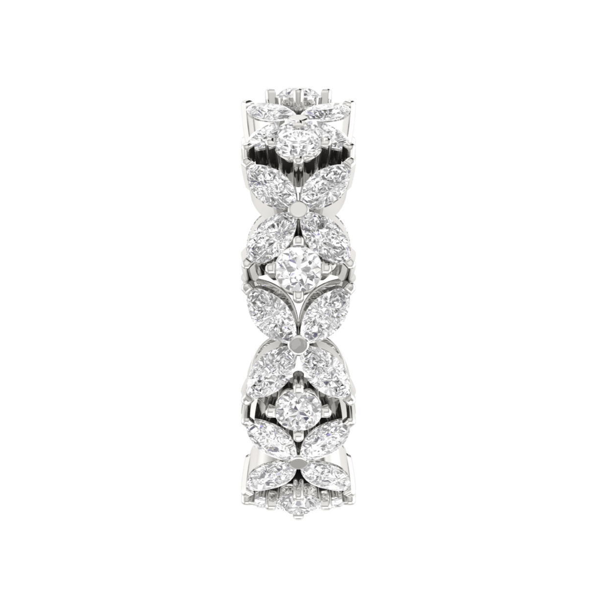 Designer Platinum Diamond Ring for Women JL PT RD RN 9292