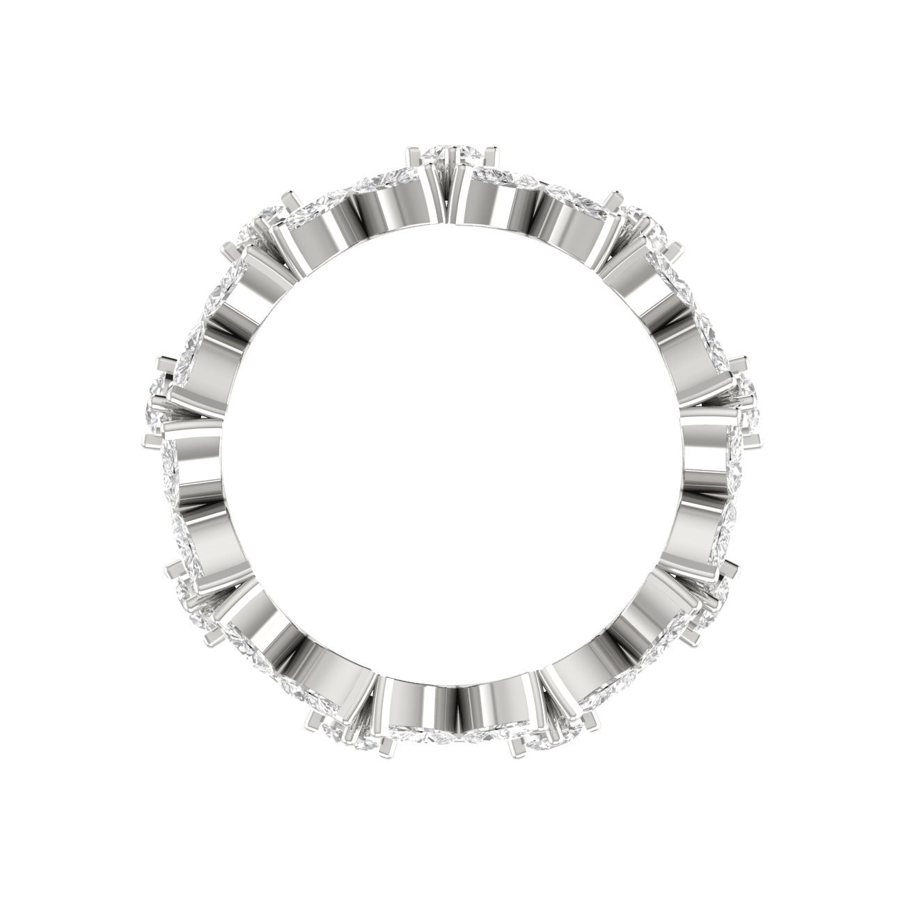 Designer Platinum Diamond Ring for Women JL PT RD RN 9292