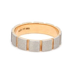 Load image into Gallery viewer, Platinum &amp; Rose Gold Couple Rings with Diamond JL PT 1112

