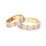 Load image into Gallery viewer, Platinum &amp; Rose Gold Couple Rings with Diamond JL PT 1112
