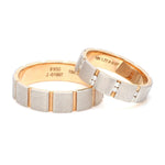 Load image into Gallery viewer, Platinum &amp; Rose Gold Couple Rings with Diamond JL PT 1112
