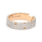 Load image into Gallery viewer, Platinum &amp; Rose Gold Couple Rings with Diamond JL PT 1112
