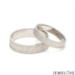 Load image into Gallery viewer, Designer Platinum Love Bands JL PT 1323
