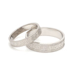 Load image into Gallery viewer, Designer Platinum Love Bands JL PT 1323
