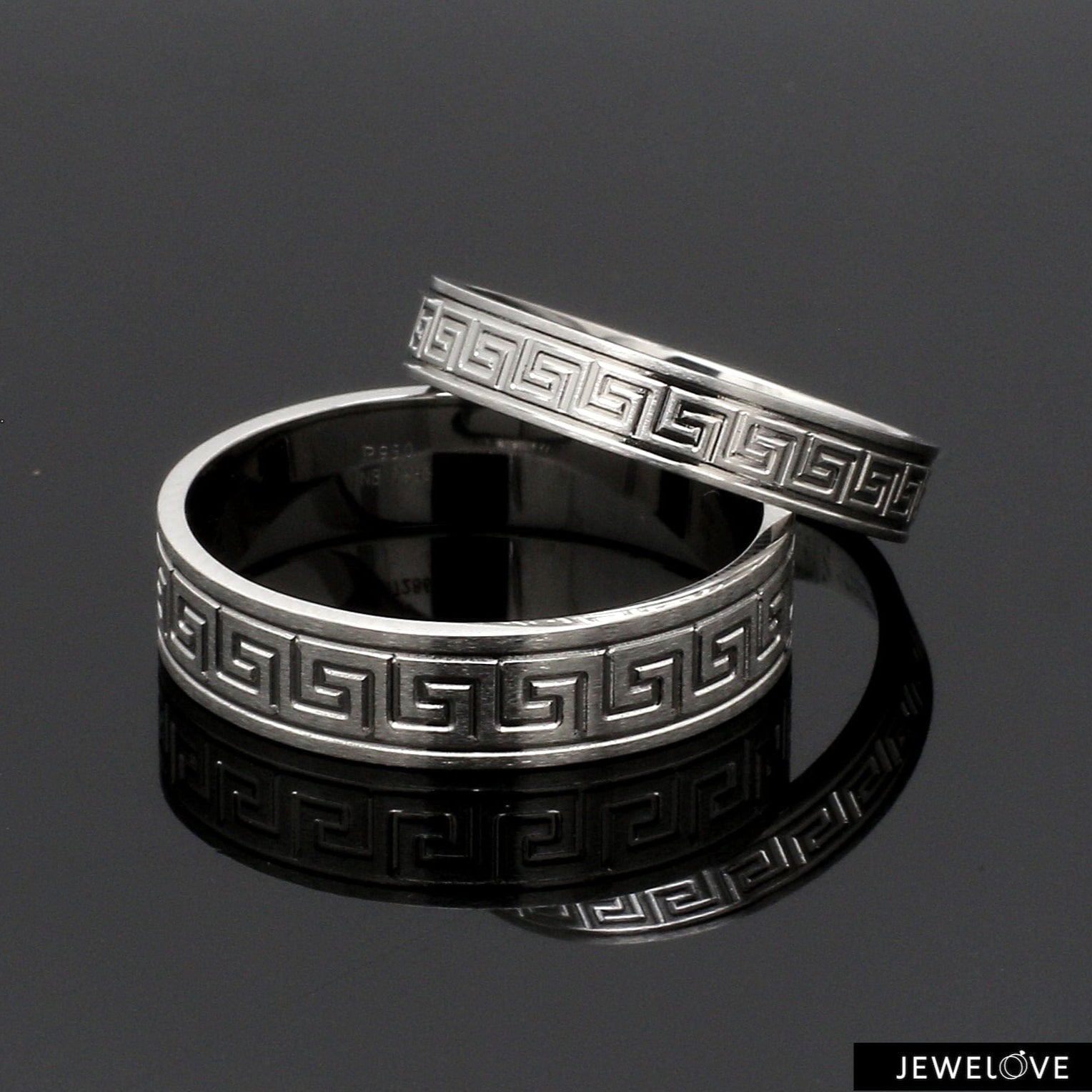 Designer Platinum Love Bands JL PT 1323