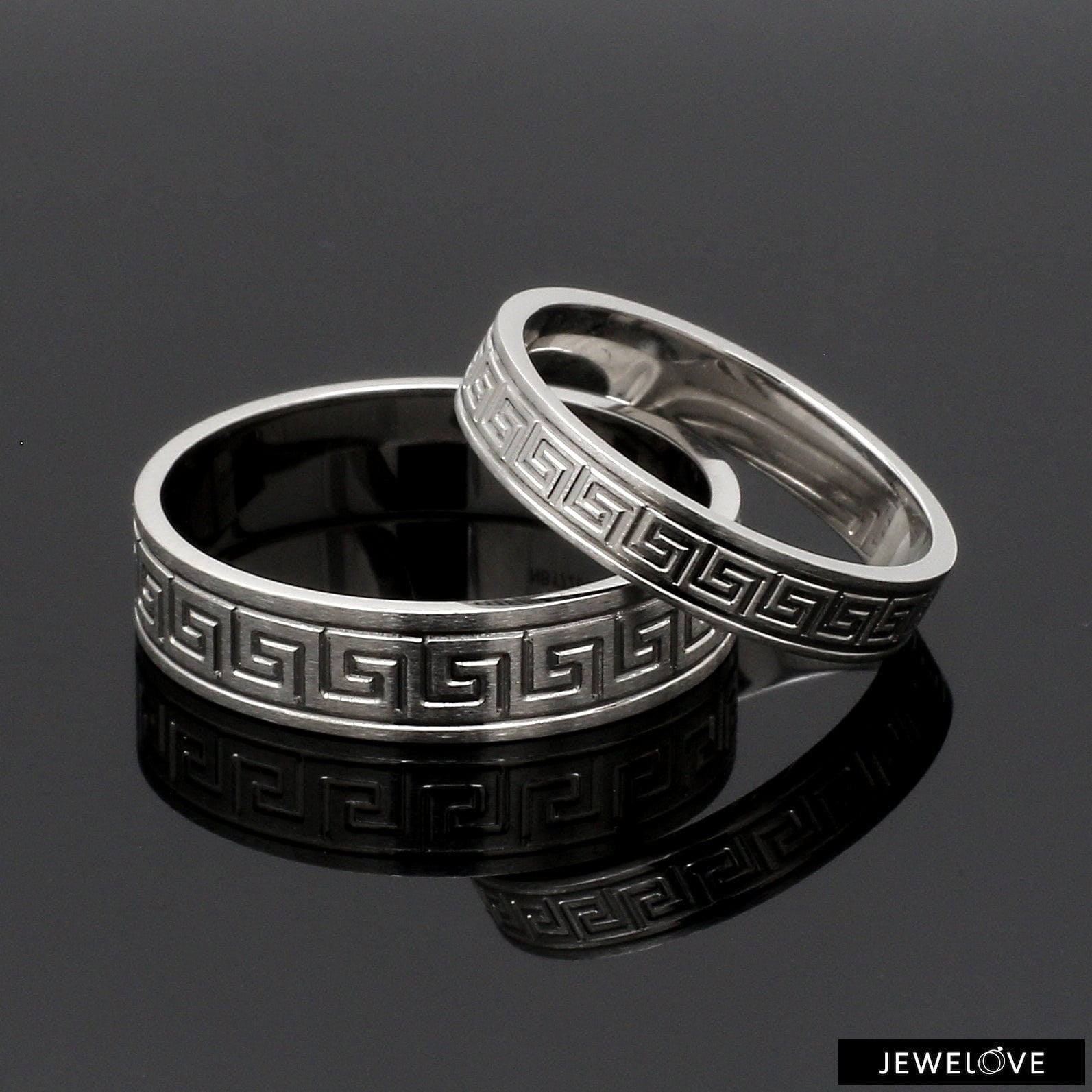 Designer Platinum Love Bands JL PT 1323