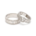 Load image into Gallery viewer, Designer Platinum Love Bands JL PT 927
