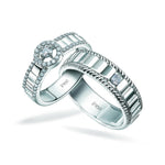 Load image into Gallery viewer, Designer Platinum Love Bands JL PT 927

