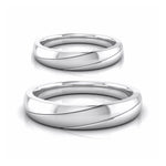 Load image into Gallery viewer, Designer Platinum Love Bands JL PT R-8045
