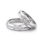Load image into Gallery viewer, Designer Platinum Love Bands JL PT 117
