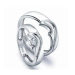 Load image into Gallery viewer, Designer Platinum Love Bands JL PT 119
