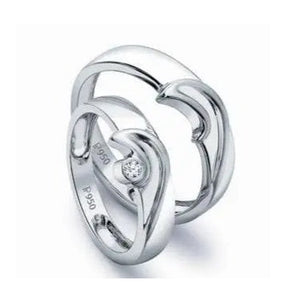 Designer Platinum Love Bands JL PT 119