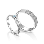 Load image into Gallery viewer, Designer Platinum Love Bands with Diamond JL PT 1064

