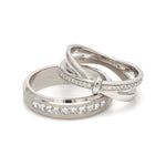 Load image into Gallery viewer, Designer Platinum Love Bands with Diamond JL PT 1067
