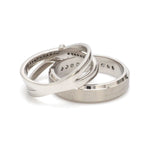Load image into Gallery viewer, Designer Platinum Love Bands with Diamond JL PT 1067
