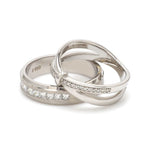 Load image into Gallery viewer, Designer Platinum Love Bands with Diamond JL PT 1067
