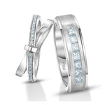 Load image into Gallery viewer, Designer Platinum Love Bands with Diamond JL PT 1067
