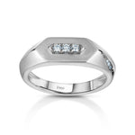Load image into Gallery viewer, Designer Platinum Love Bands with Diamonds JL PT 1062
