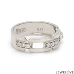 Load image into Gallery viewer, Designer Platinum Love Bands with Diamonds JL PT 426
