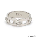 Load image into Gallery viewer, Designer Platinum Love Bands with Diamonds JL PT 426
