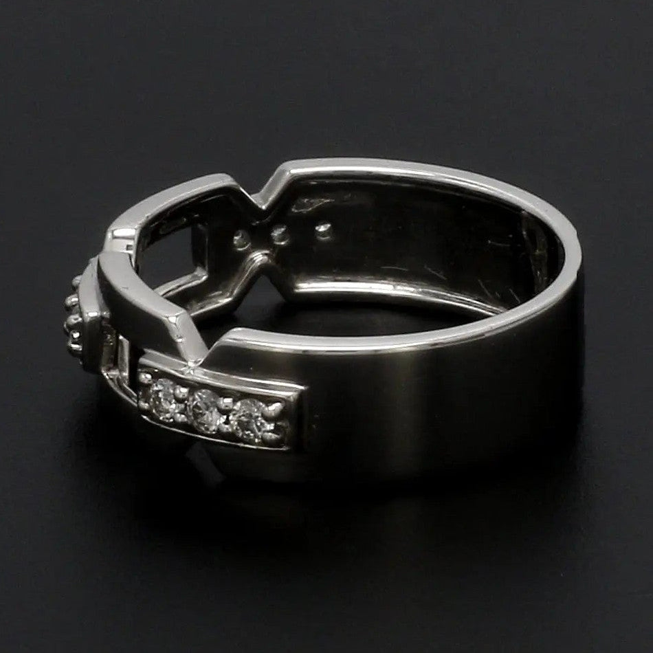 Designer Platinum Love Bands with Diamonds JL PT 426