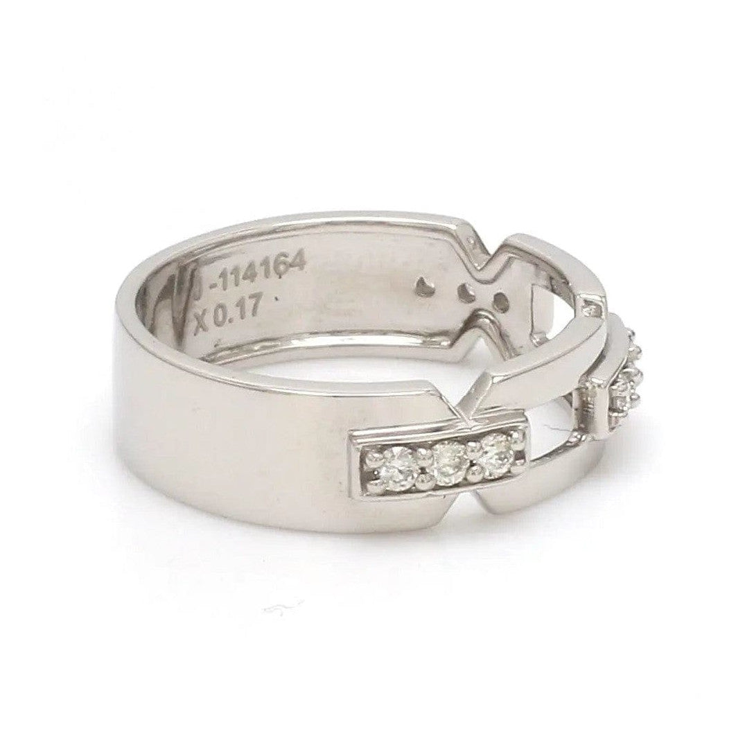 Designer Platinum Love Bands with Diamonds JL PT 426